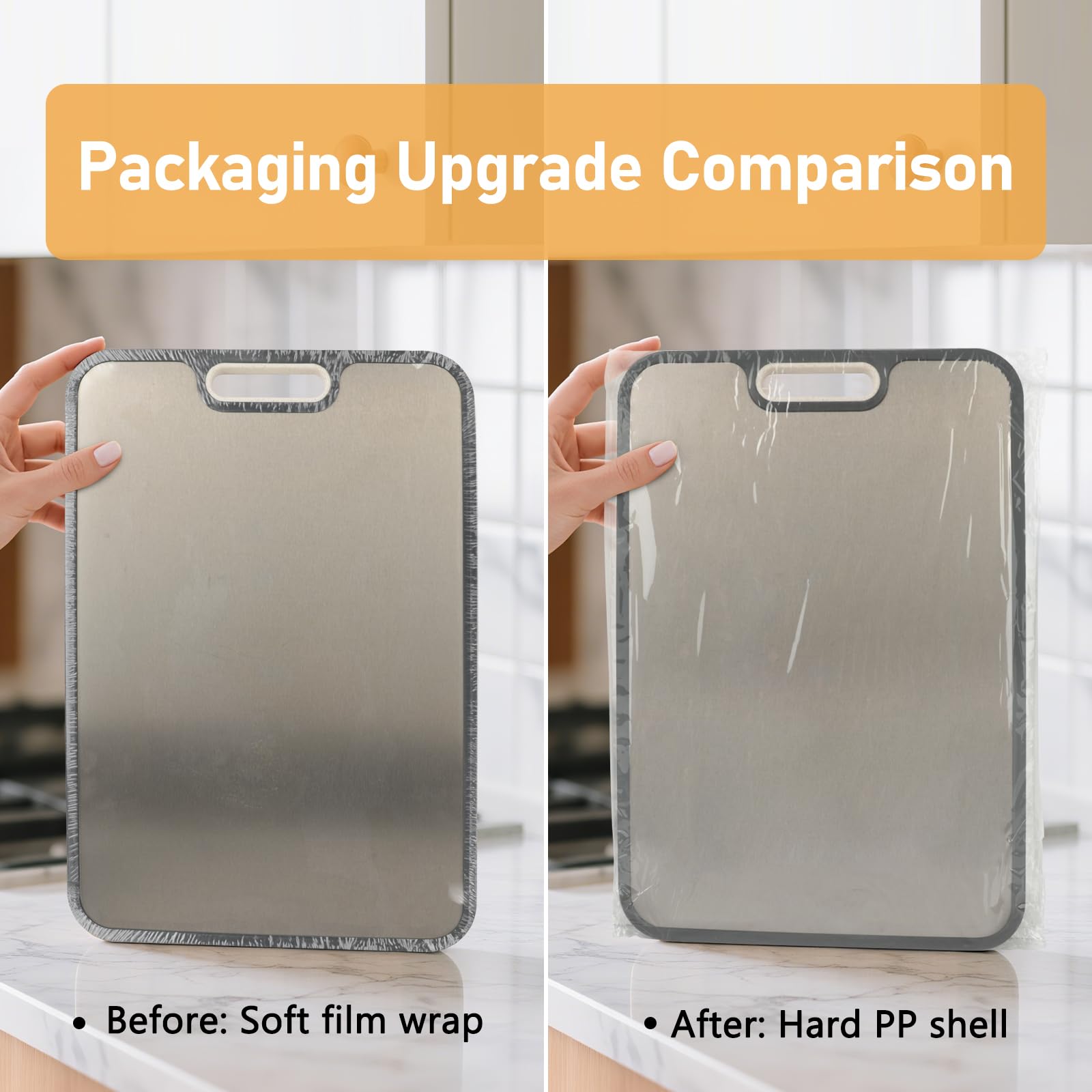 FUHITIM dishwasher-safe cutting board simplifies post-meal cleaning.