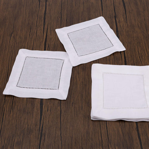 Fukaisu embroidery-ready napkins invite DIY customization for events.