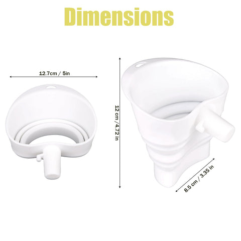 Fukaisu flour funnel silicone material for durable, easy cleaning after baking
