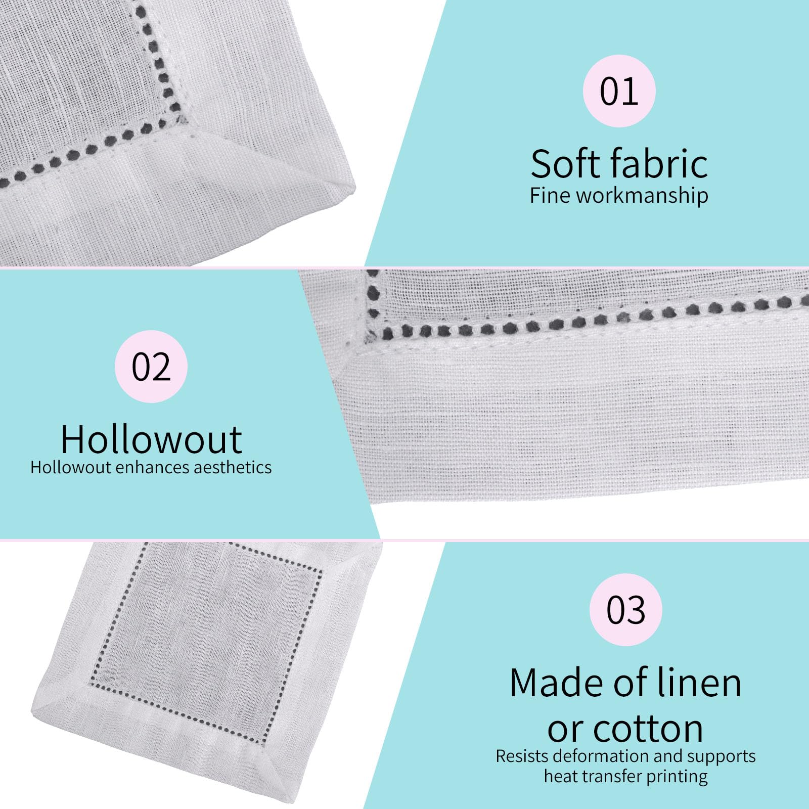Fukaisu reusable linen and cotton napkins help reduce disposable waste.