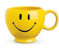 FUKQVOD Smiley Face Mug, handle-side view, ideal for tea or coffee rituals.