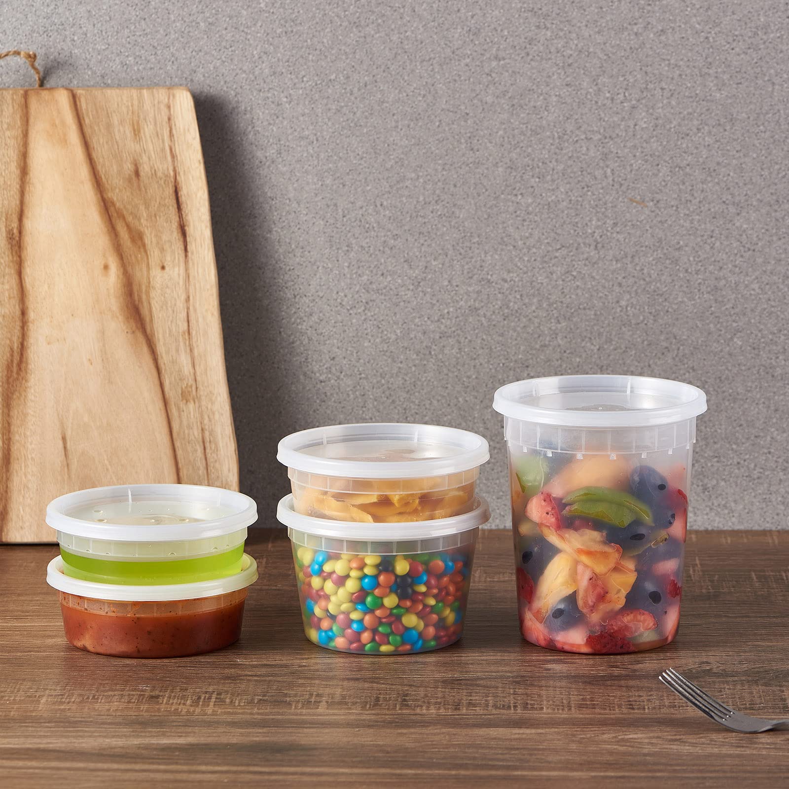 FULING 32oz deli container dishwasher safe for easy cleaning.