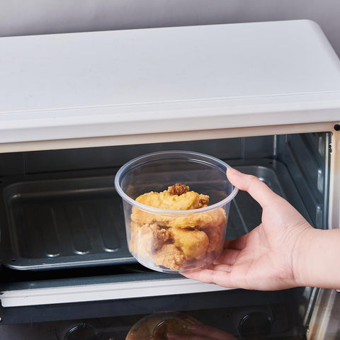 FULING deli containers are microwave-safe when the lid is removed for reheating