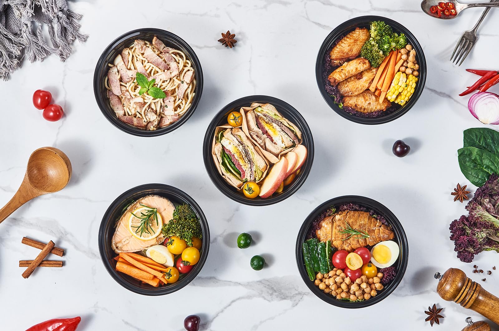 Fuling dishwasher-safe containers simplify cleaning after batch prep.