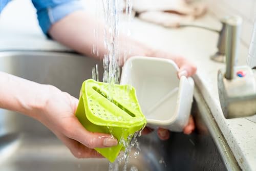 Full Circle Stash sponge drying nook speeds drying and reduces countertop clutter.
