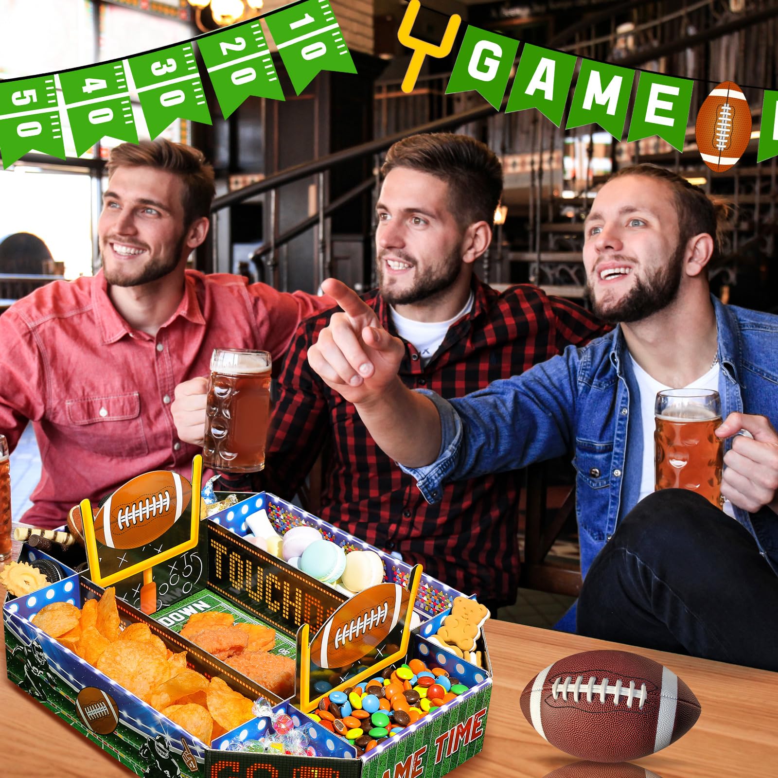 Fullhawl football gameday decor centerpiece elevates celebrations.