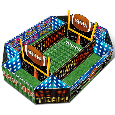Fullhawl football snack tray large with nine compartments for organized snacks.