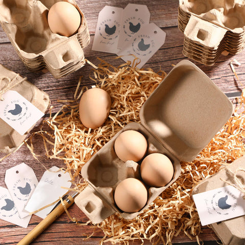 Fullhawl natural pulp material provides moisture absorption for fresh eggs.