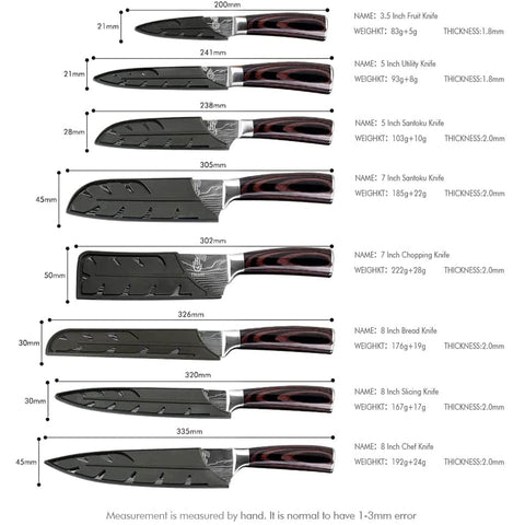 FULLHI blades with conical-ground edge for precise slicing.