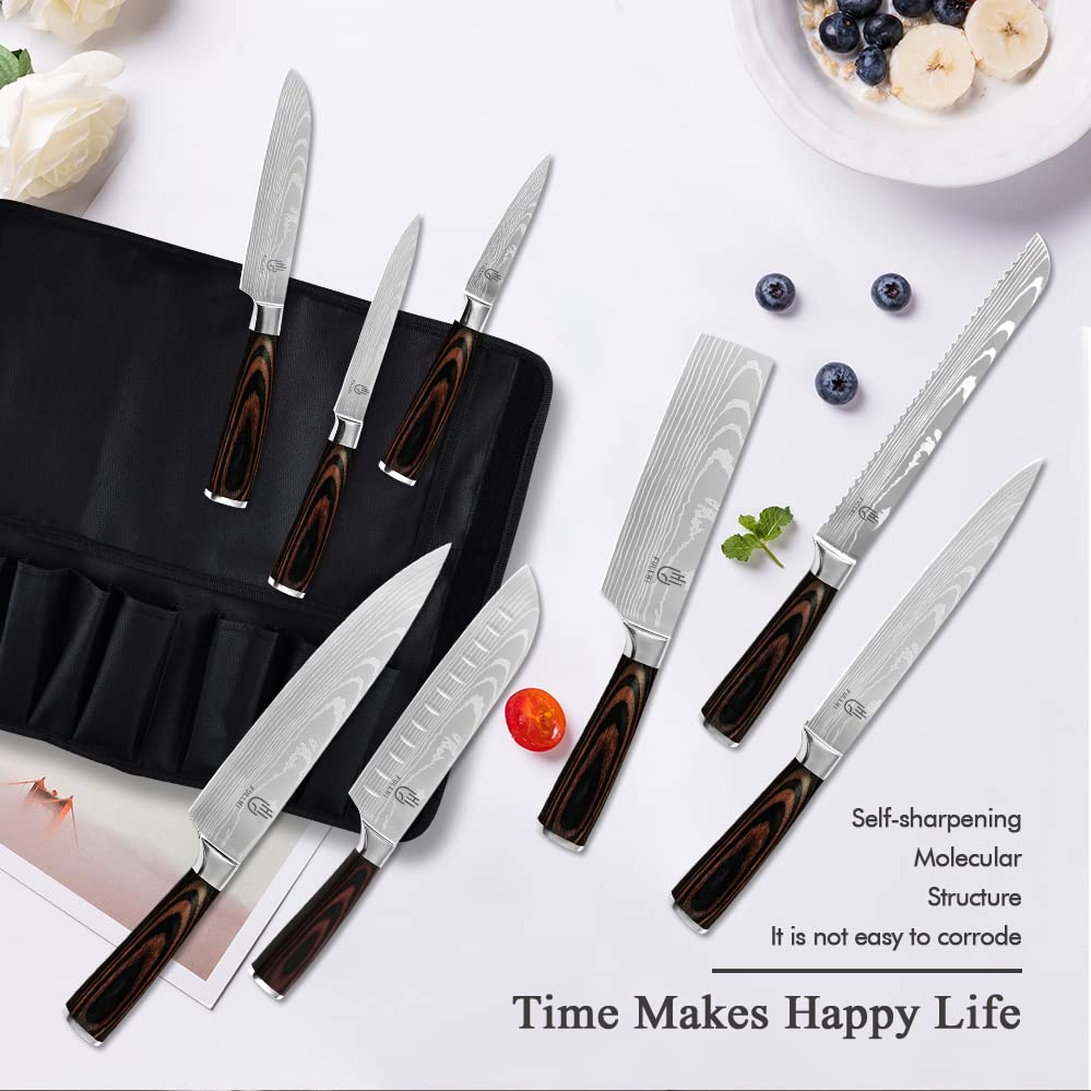 FULLHI high-carbon German stainless steel blades resist stains and corrosion.