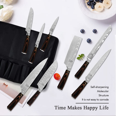 FULLHI high-carbon German stainless steel blades resist stains and corrosion.