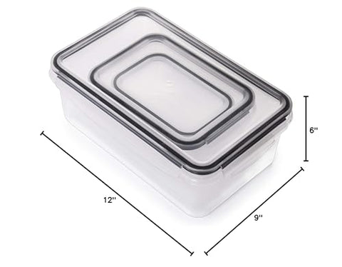 Fullstar airtight lid keeps flavors fresh in fridge.