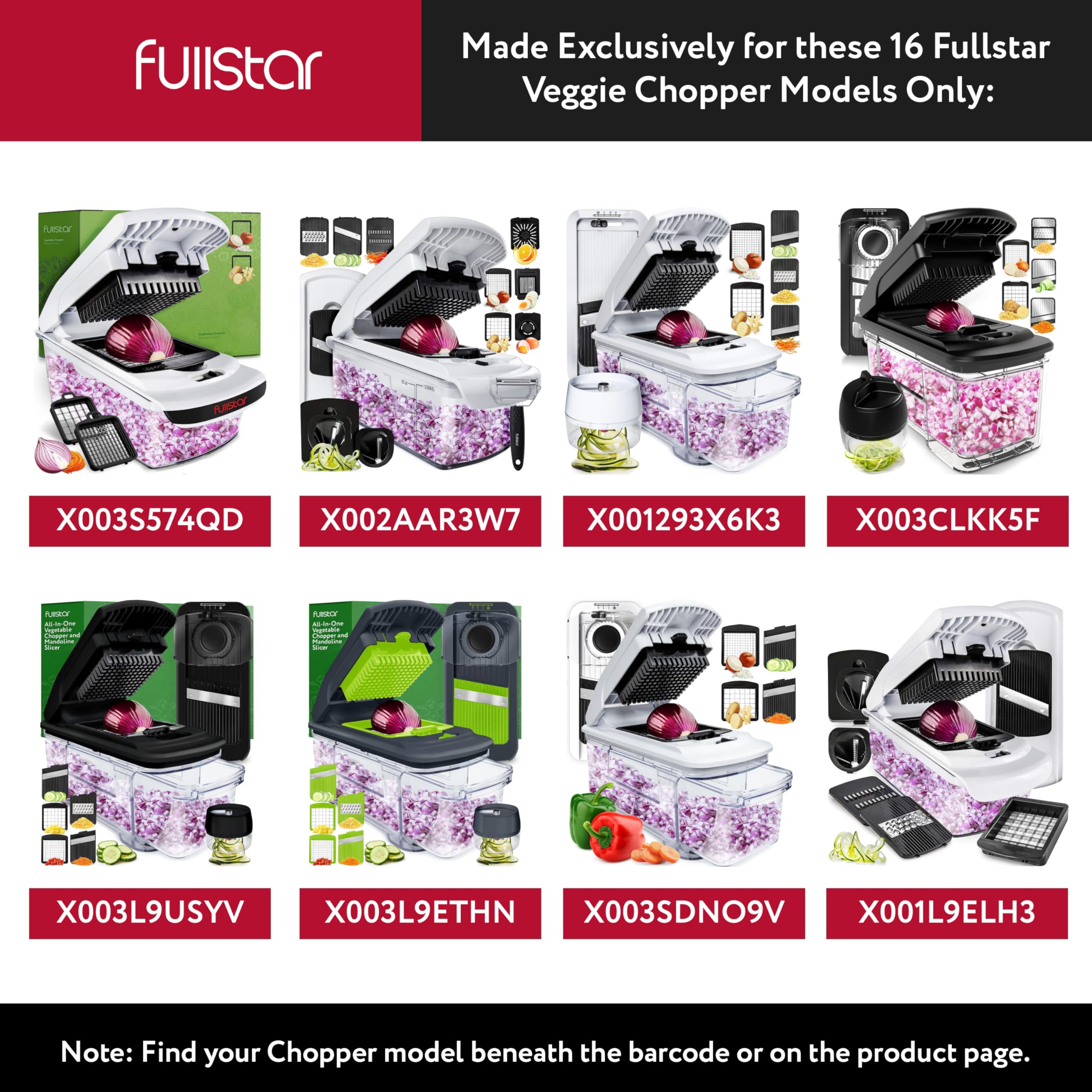 Fullstar black frame supports sturdy fit in select choppers.