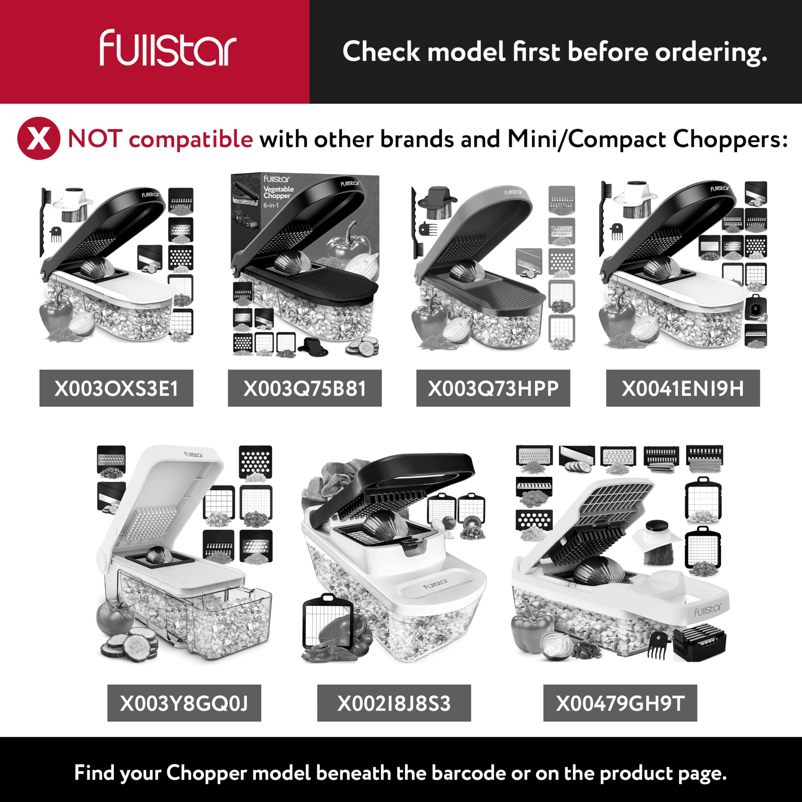 Fullstar small dice blade for onions and soft veg precision.
