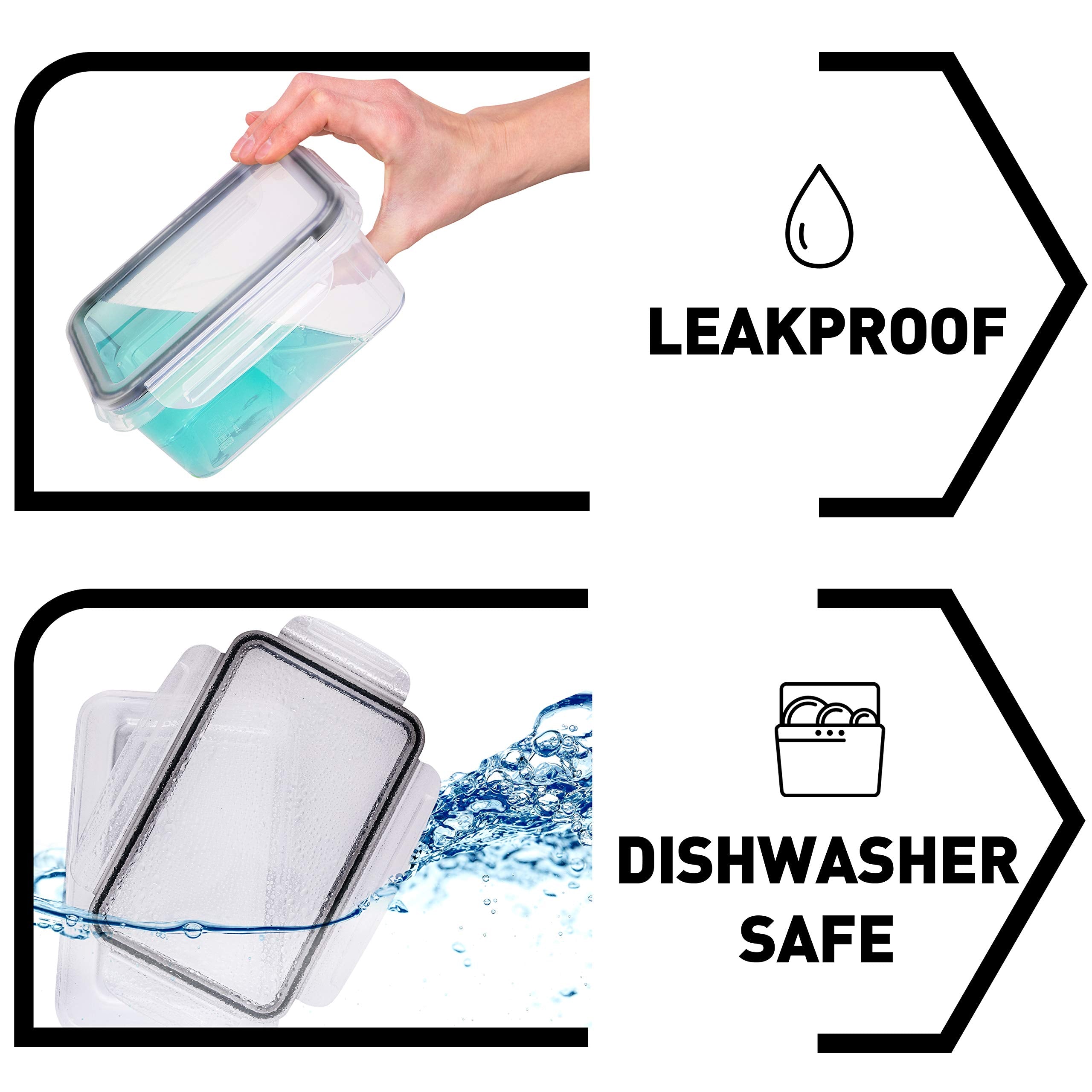 Fullstar BPA-free polypropylene storage for safe, durable meals.