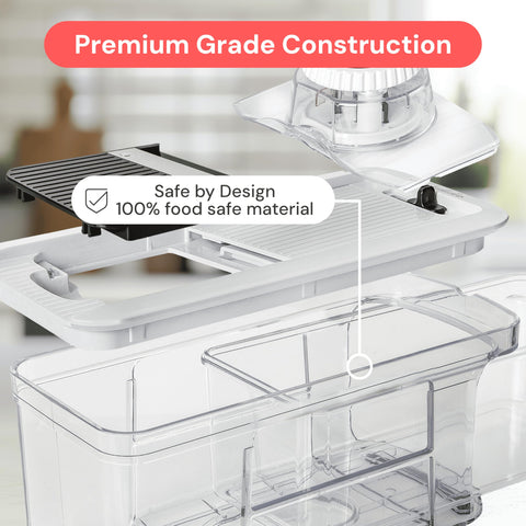 Fullstar catch tray and non-slip base prevent mess