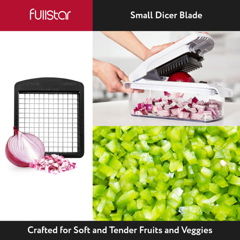 Fullstar closeup blades sharpness for precise slicing.