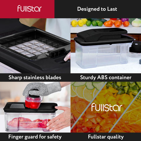 Fullstar dishwasher-safe top rack components for easy cleaning