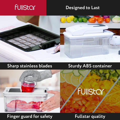 Fullstar dishwasher safe top rack design simplifies cleanup after meal prep