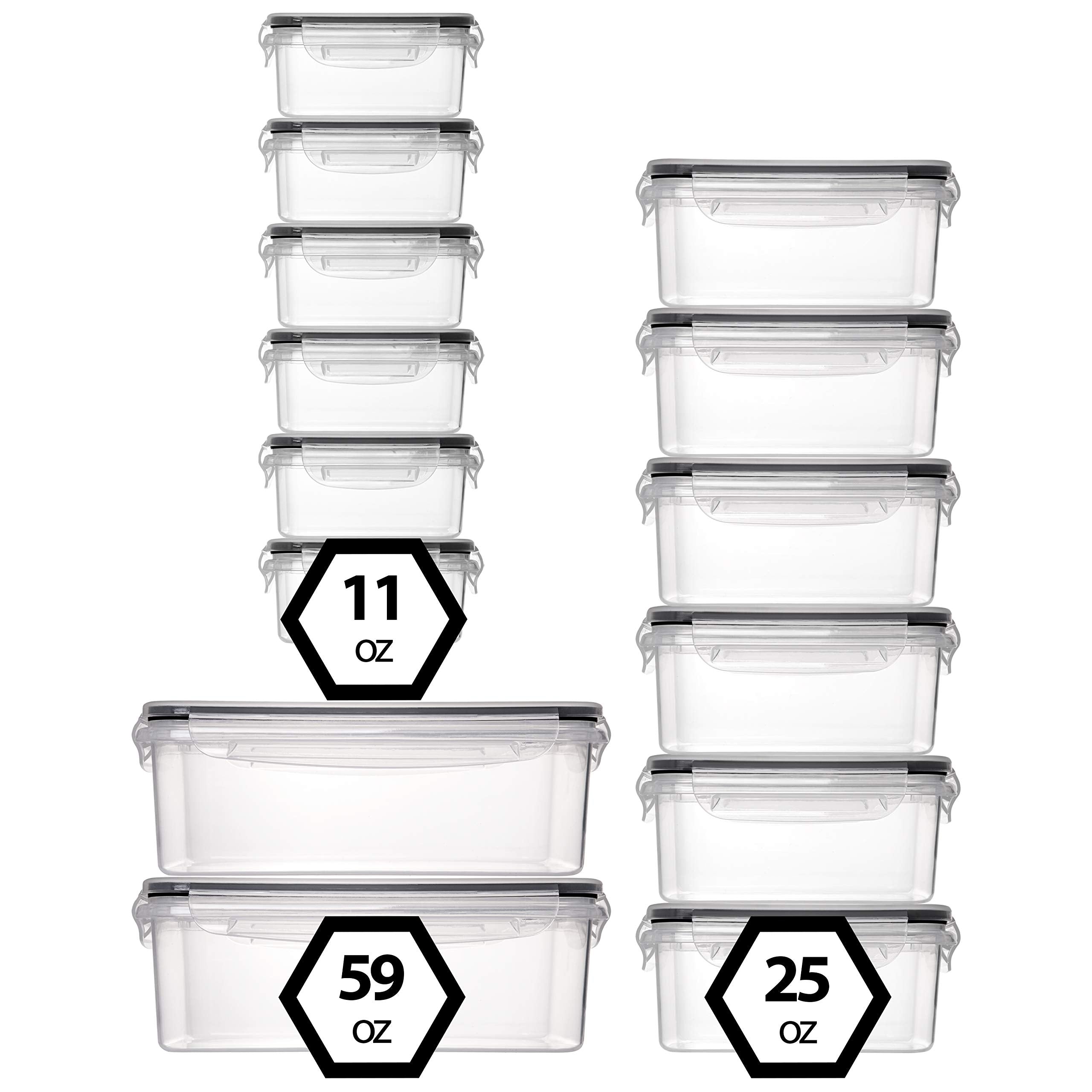 Fullstar leakproof 4-hinge lids ensure secure storage on the go.
