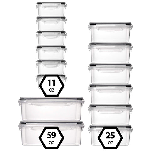 Fullstar leakproof 4-hinge lids ensure secure storage on the go.