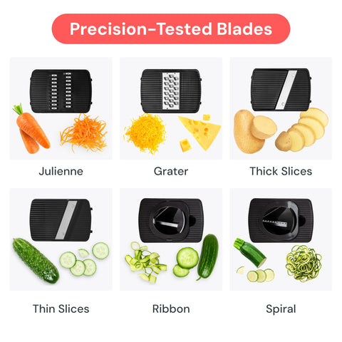 Fullstar mandoline with cucumber slices for elegant garnishes.