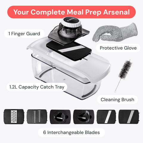 Fullstar compact design stores neatly and is dishwasher-safe.