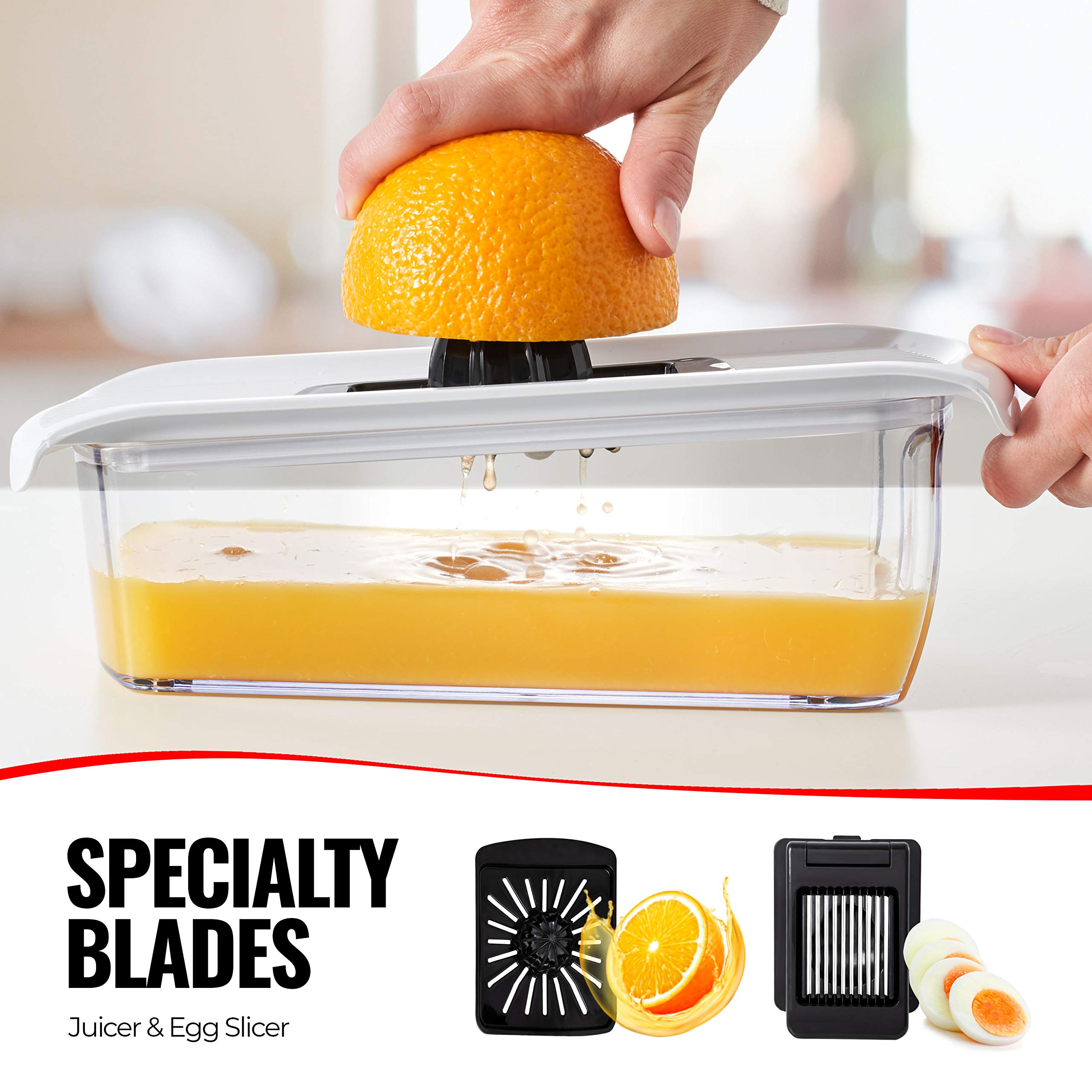 Fullstar mandoline slicer compact-disassembly enables easy storage.
