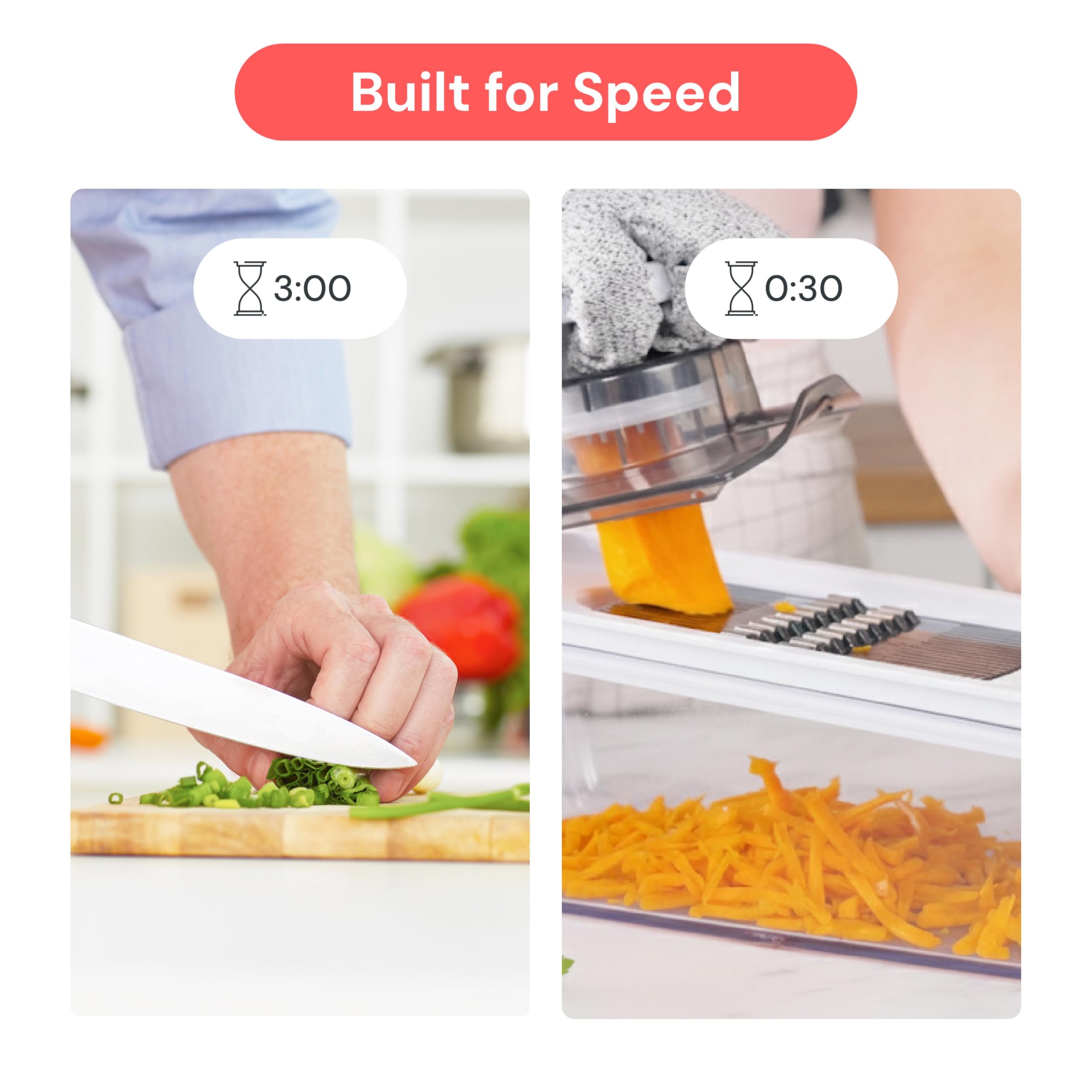 Fullstar spiralizer creates crisp zucchini noodles for healthy meals.