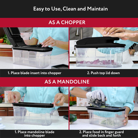 Fullstar non-slip base prevents slips during chopping