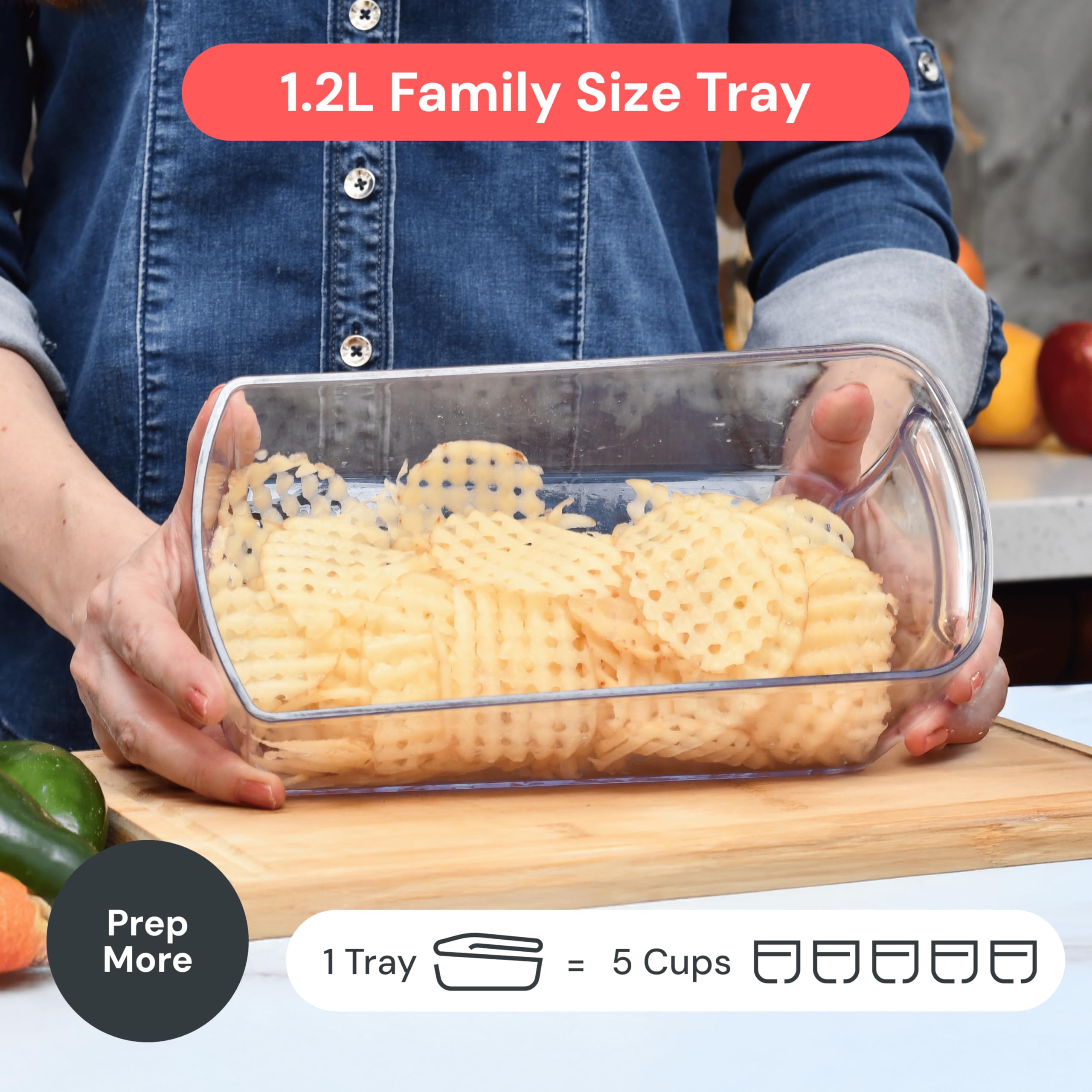 Fullstar dishwasher-safe top rack design makes cleanup effortless.