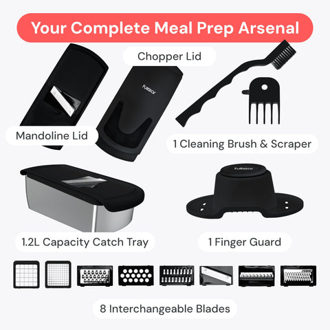 Fullstar The Original Pro Chopper dishwasher-safe parts simplify cleanup after meals.
