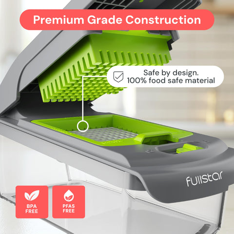 Fullstar rust-resistant blades stay sharp for everyday chopping