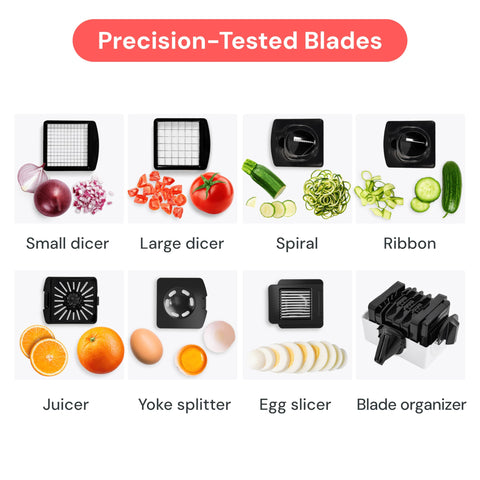 Fullstar Pro Chopper cubes tomatoes and cucumbers for consistent texture