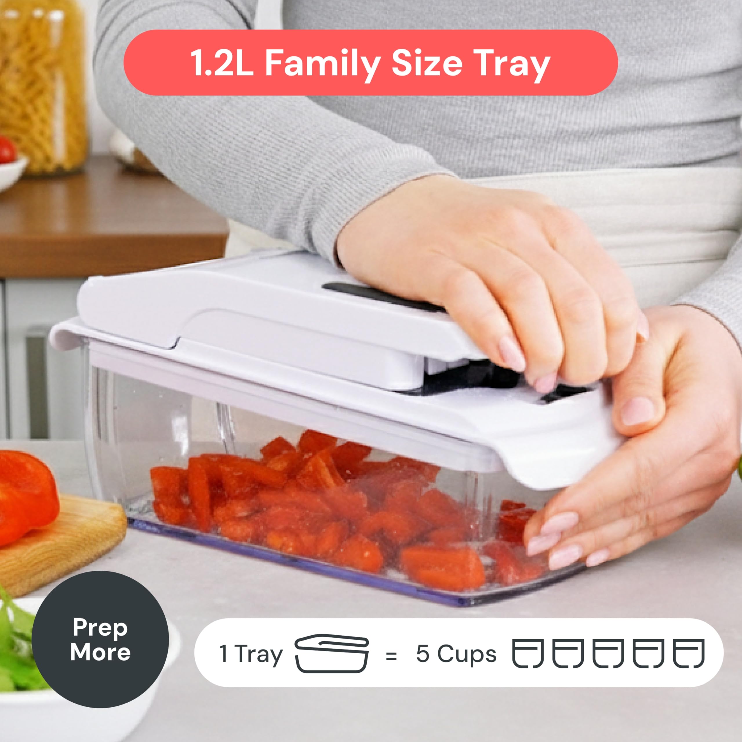 Fullstar Pro Chopper non-slip base on any surface.