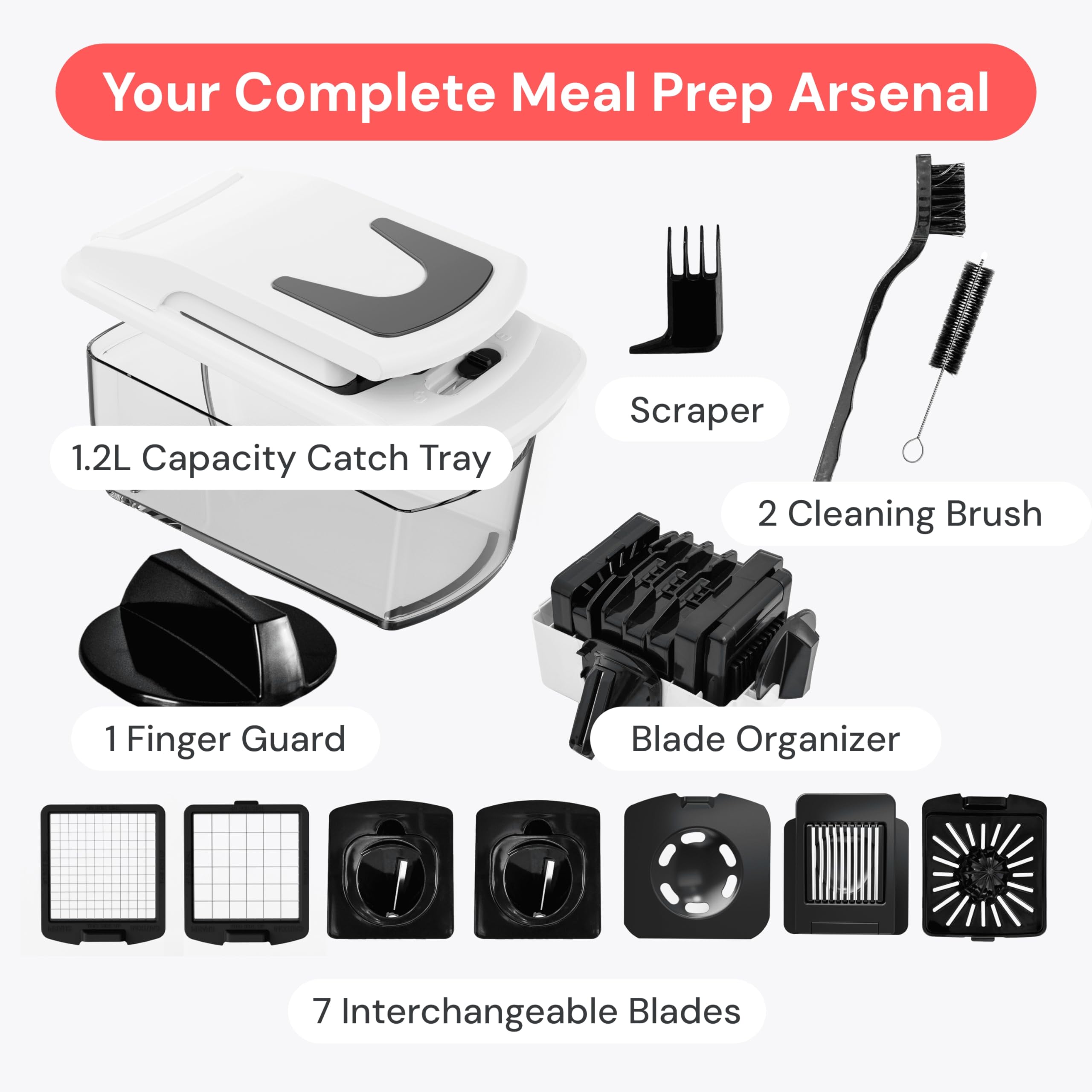 Fullstar Pro Chopper non-slip base supports stable use on any countertop