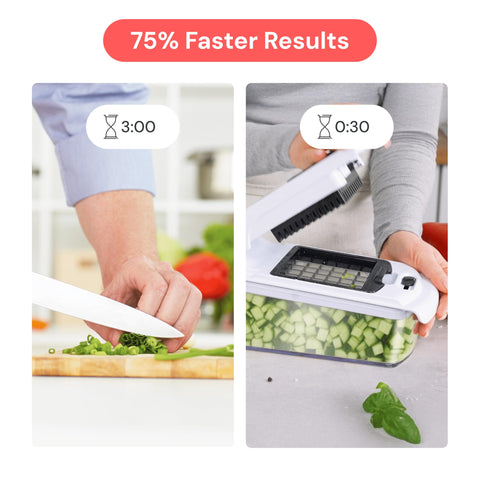 Fullstar Pro Chopper spiralizer mode for veggie ribbons.
