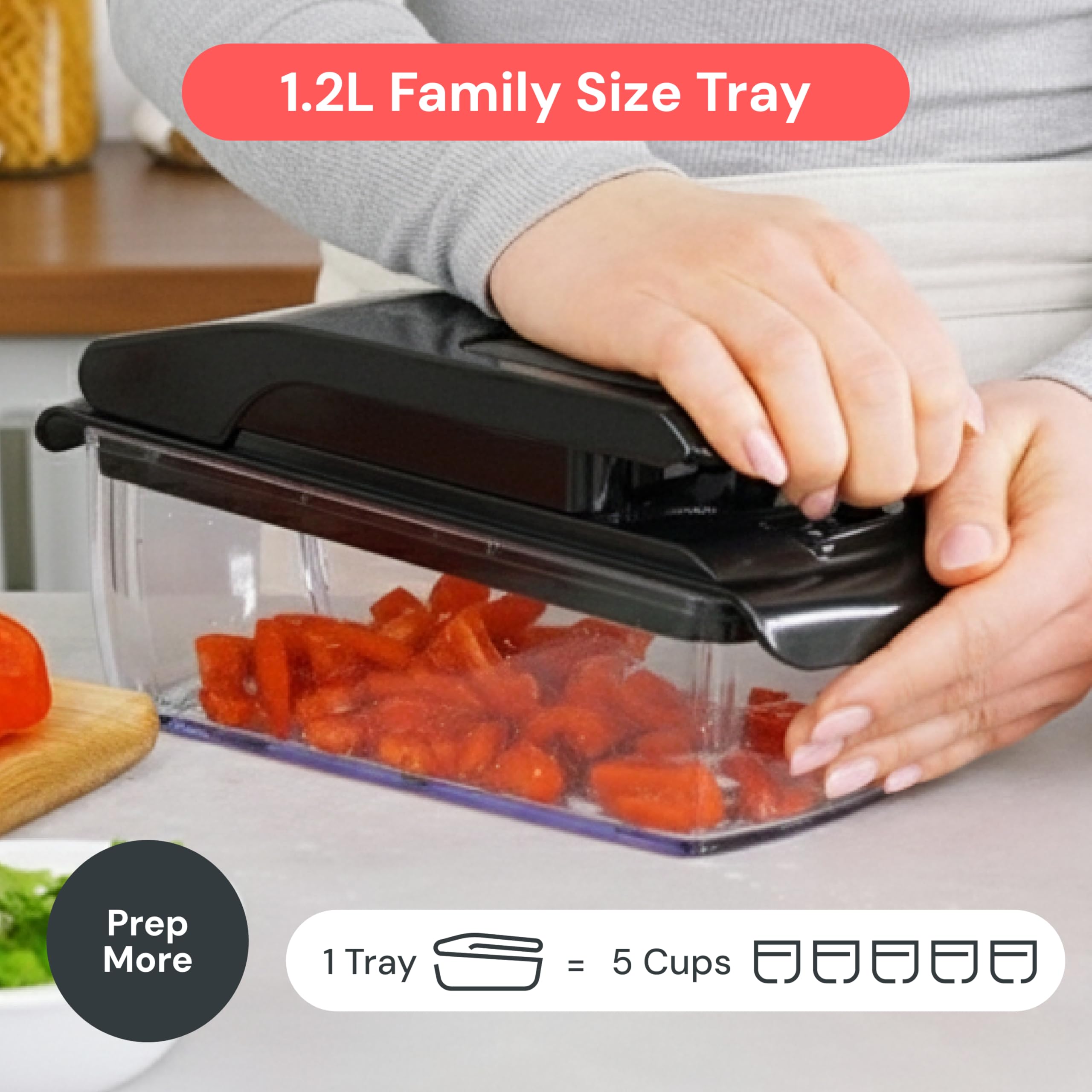 Fullstar rust-resistant 420 stainless steel blades stay sharp longer.