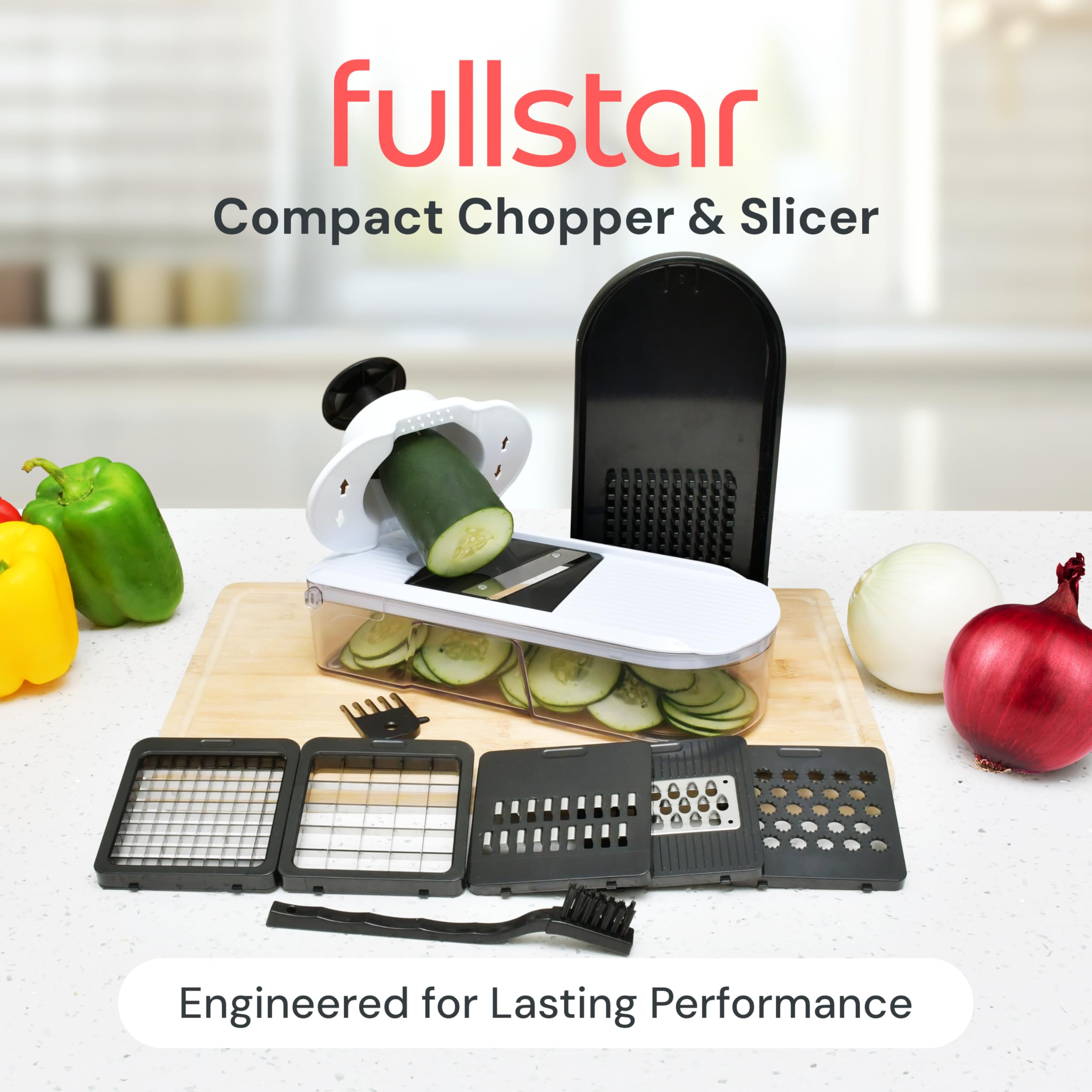 Fullstar 420J stainless steel blades for precise, durable cuts