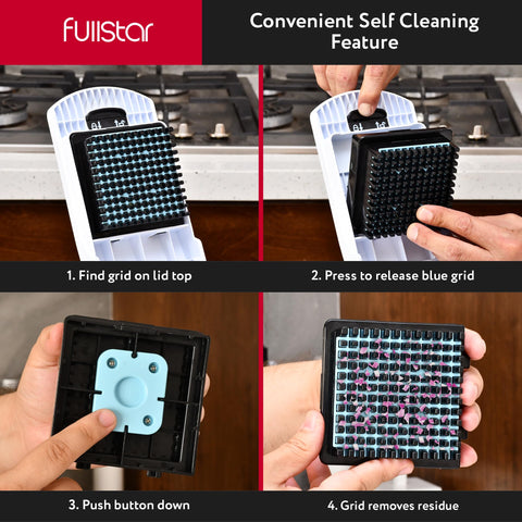 Fullstar spiral and ribbon cutters create decorative veggie shapes.