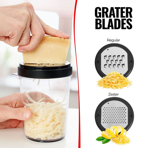 Fullstar stainless steel blades with non-slip guard for safe use.