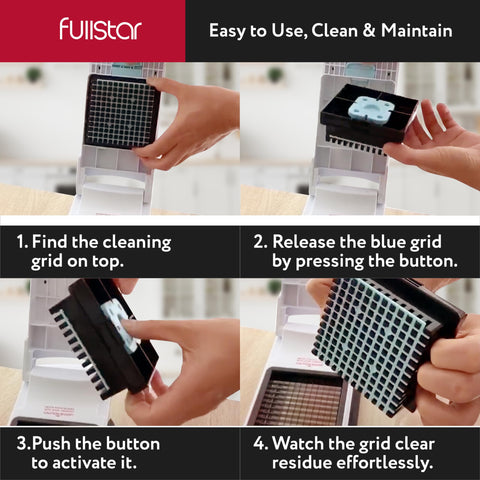 Fullstar chopper self-cleaning feature demonstrated for quick cleanup