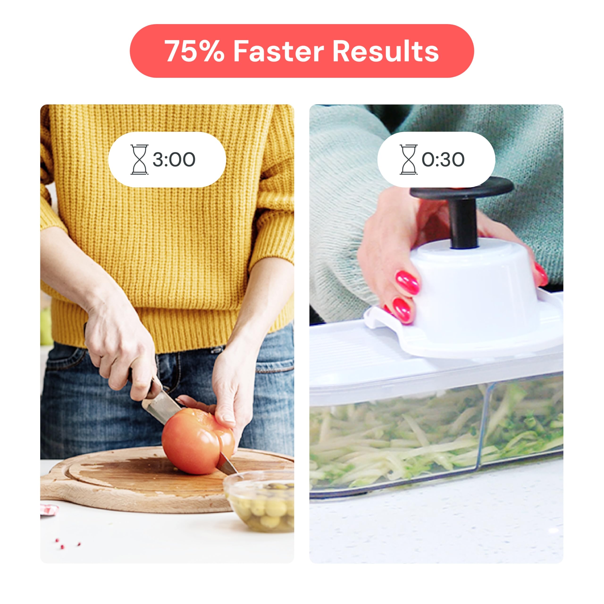 Fullstar vegetable chopper with container simplifies meal prep.