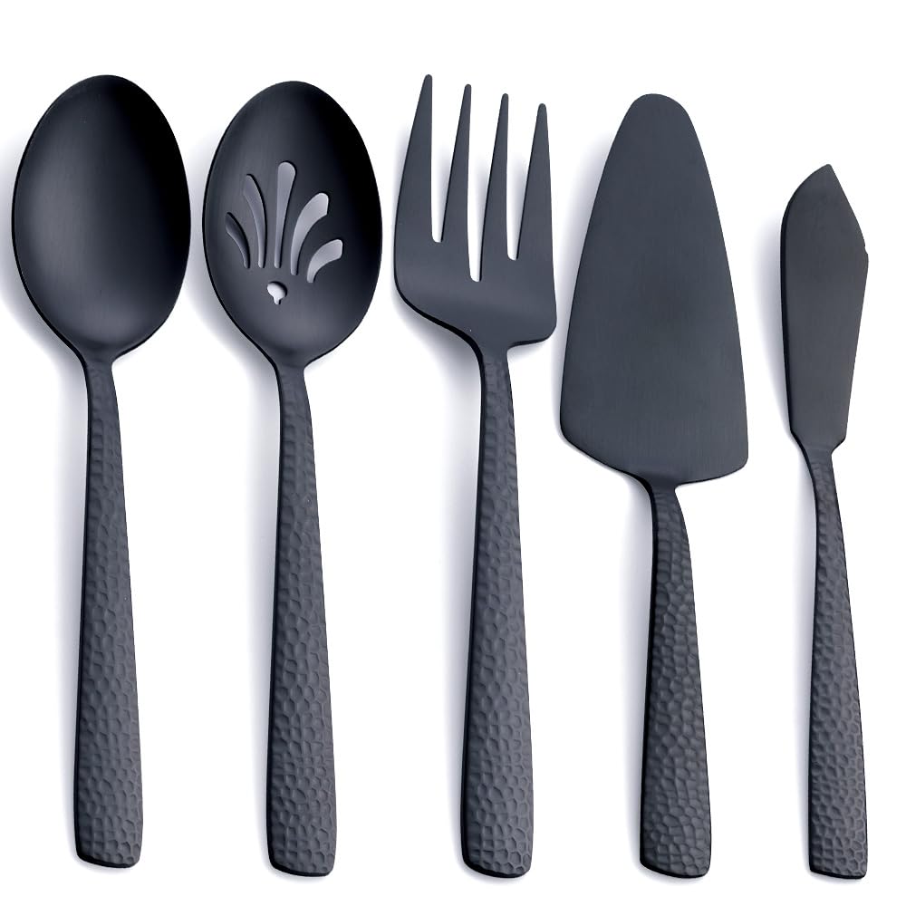 Fullyware stainless steel large serving spoon with matte finish for elegant serving