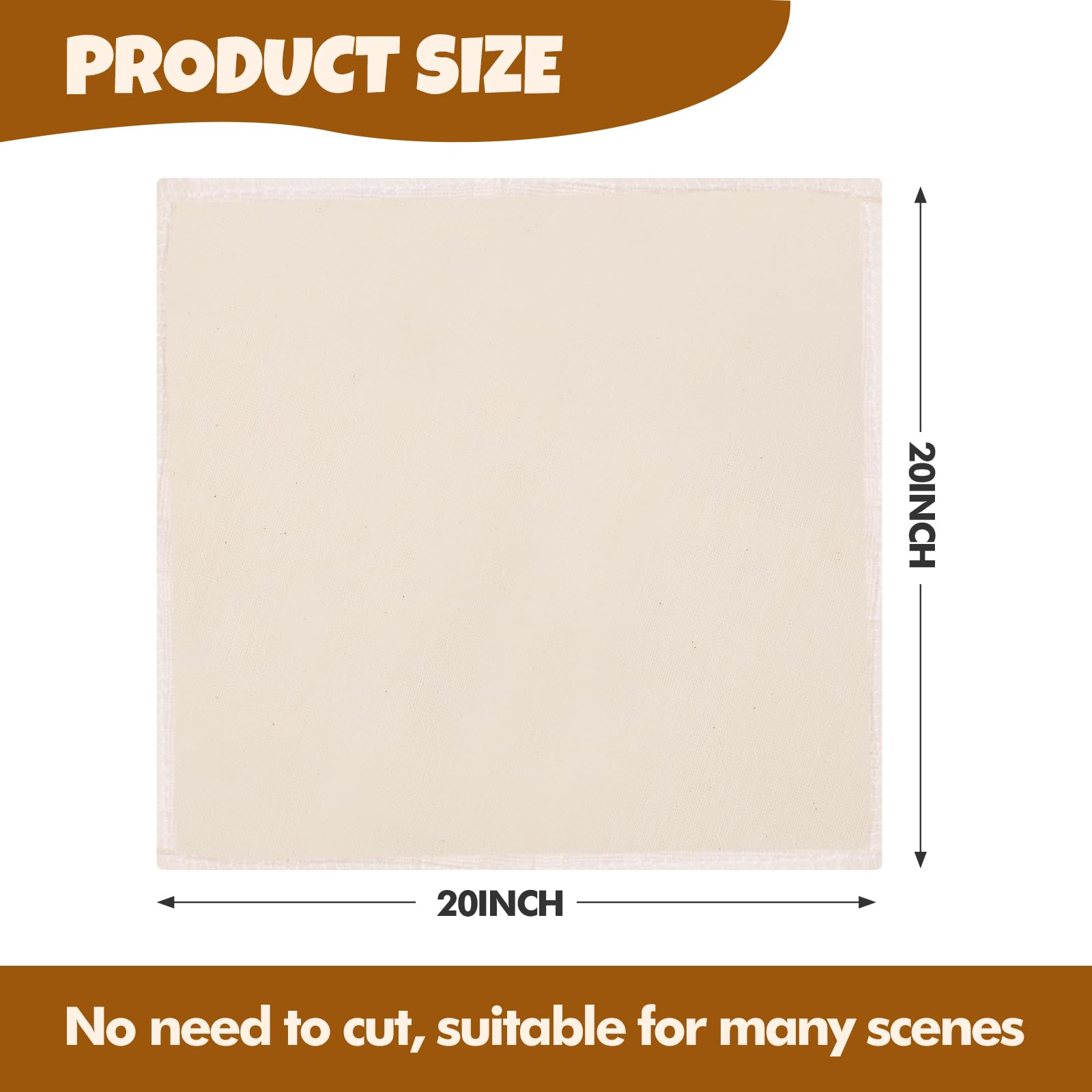 FUMILE cheese cloth with hemmed edge for durable, reliable filtration.