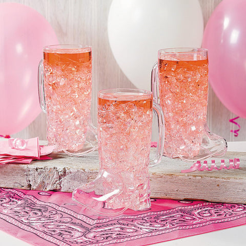 Fun Express disposable western cups simplify cleanup after festivities.