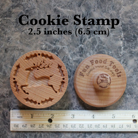 Fun Food Tools cookie stamp adds festive gingerbread detail.