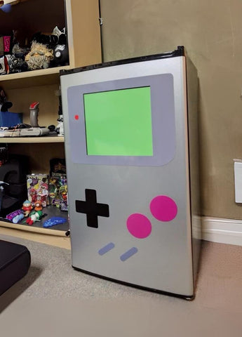 Fun Fridges FridgeBoy Konami code magnet for extra snacks.