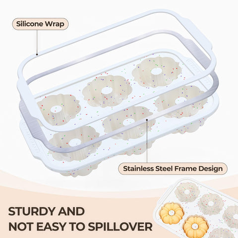 FUNBAKY dishwasher-safe silicone molds simplify cleanup after baking sessions.