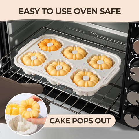 FUNBAKY temperature-friendly molds withstand hot and cold for versatile use.